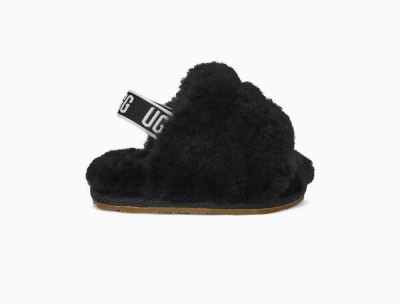 UGG Fluff Yeah Slide Baby Slippers Black - AU 390YN